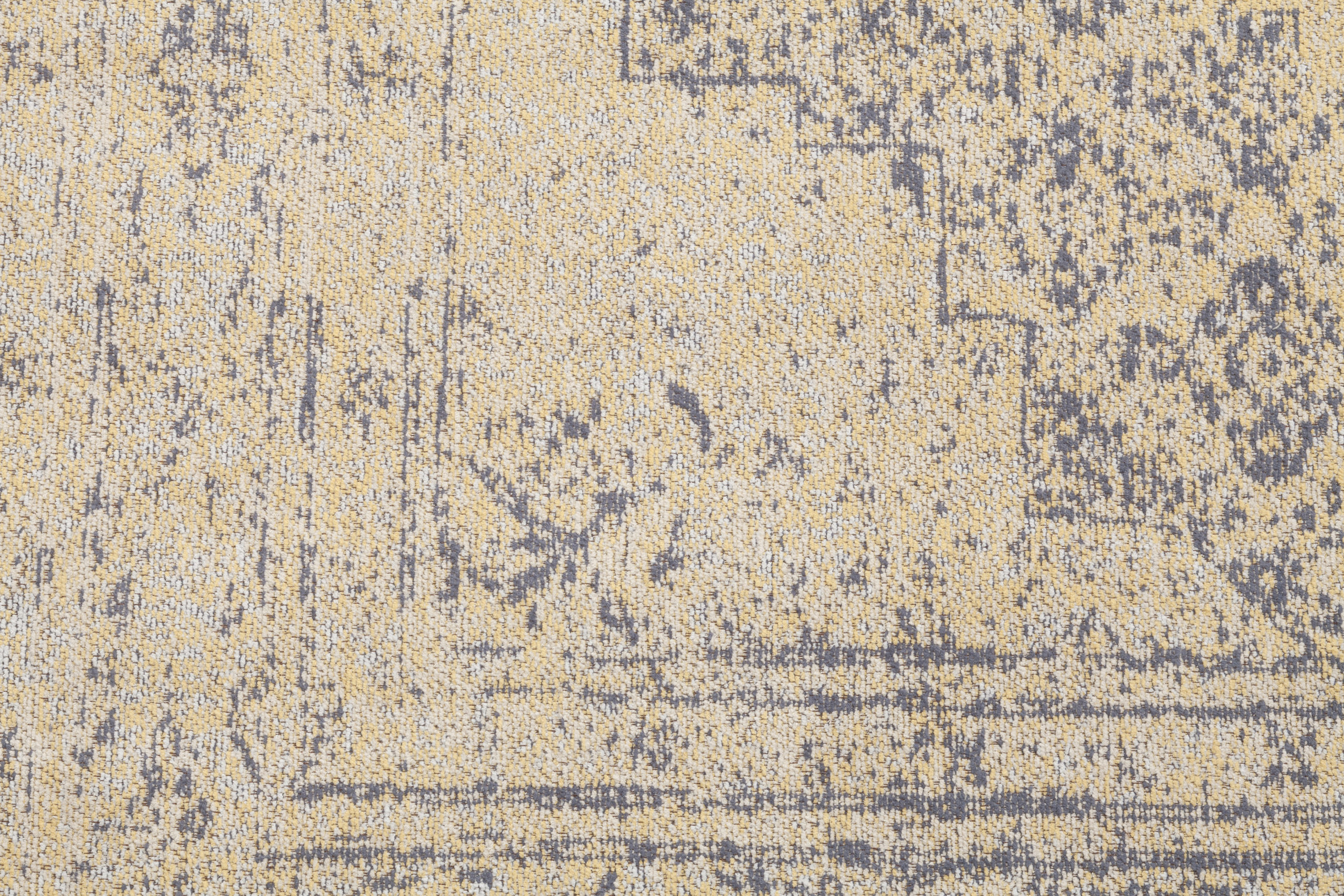 Vloerkleed Ollon geel/grijs (140x70 cm)